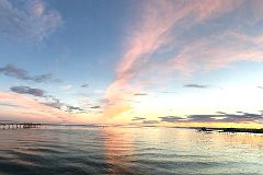 20A Sunset Over The Strait Of Magellan And Punta Arenas Chile From The Waterfront